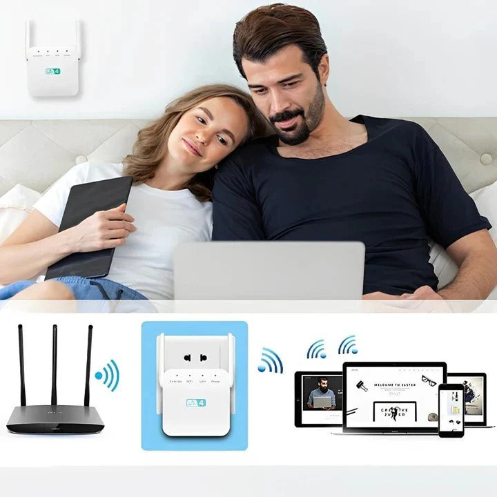 Signal Booster for 2.4GHz Networks, Speeds up to 300Mbps
