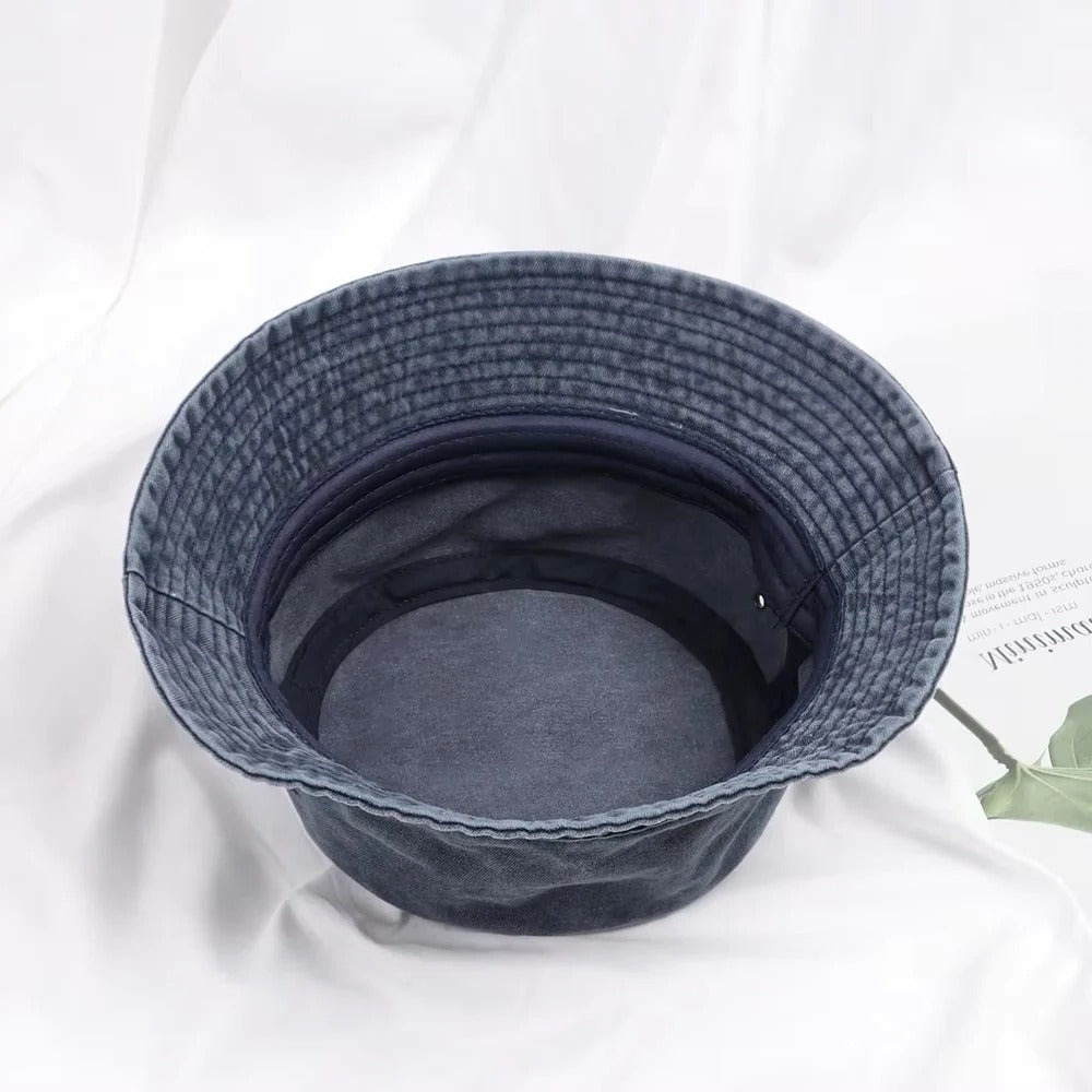 Packable Cotton Denim Bucket Hat for All-Day Comfort