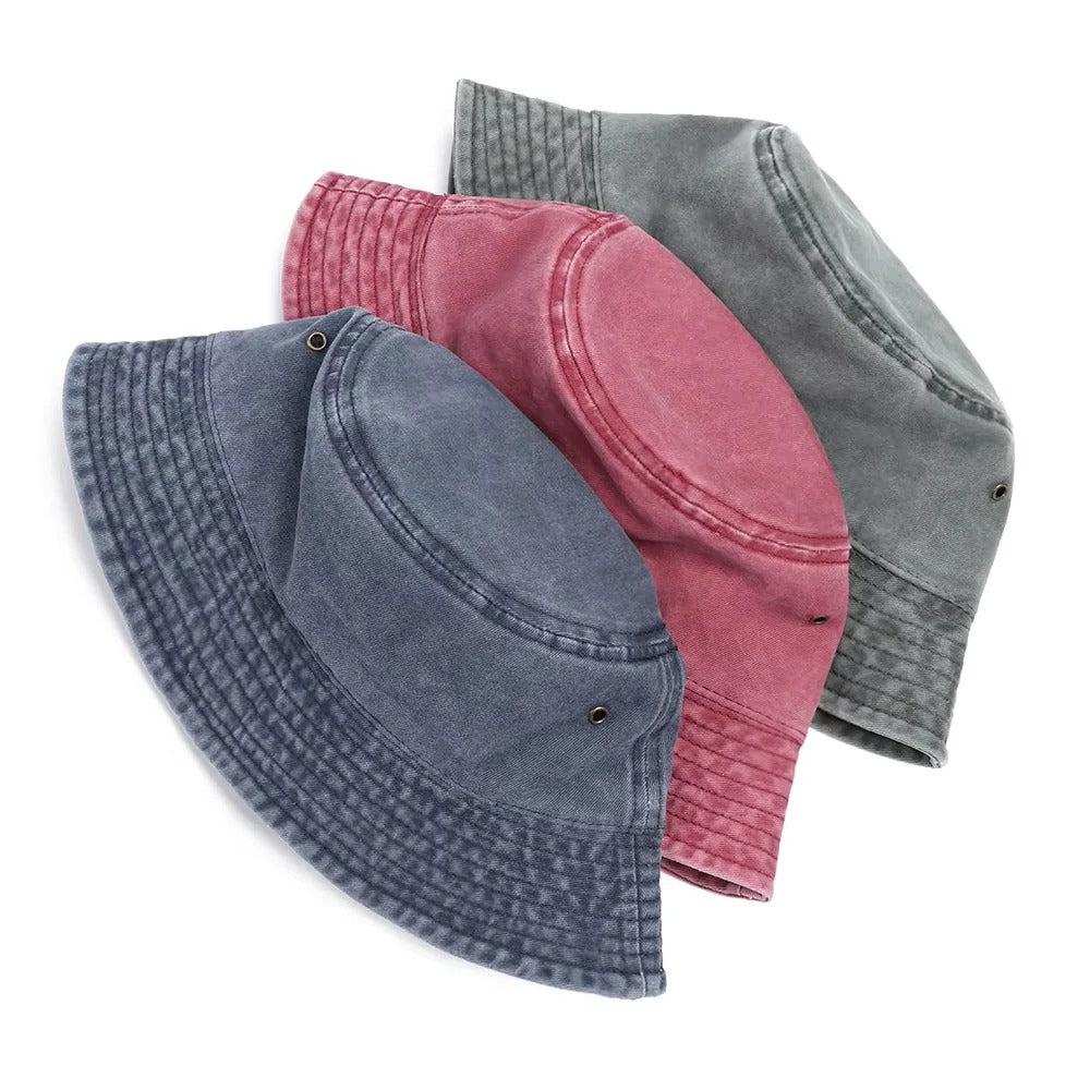 Packable Cotton Denim Bucket Hat for All-Day Comfort