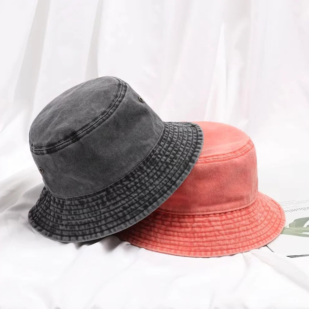 Packable Cotton Denim Bucket Hat for All-Day Comfort
