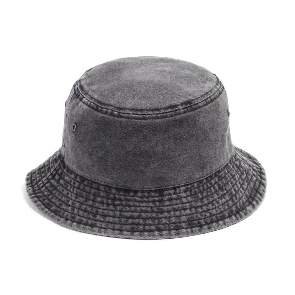 Packable Cotton Denim Bucket Hat for All-Day Comfort