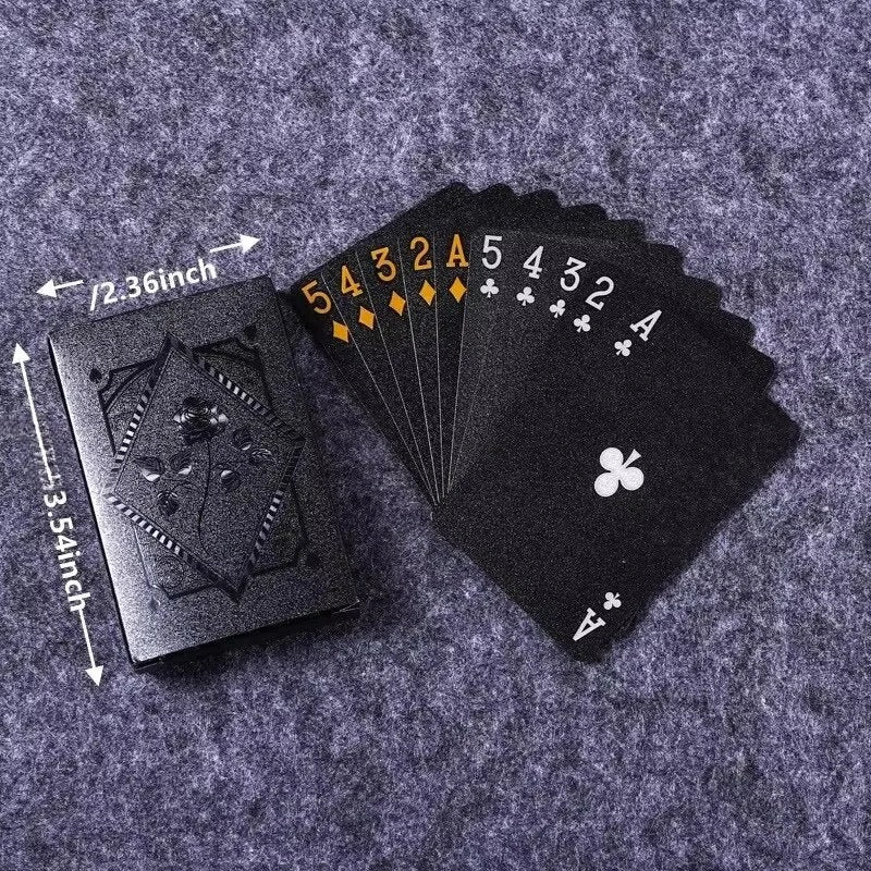 Elegant Black and Gold Card Deck for All Occasions