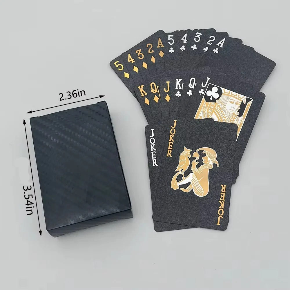Elegant Black and Gold Card Deck for All Occasions