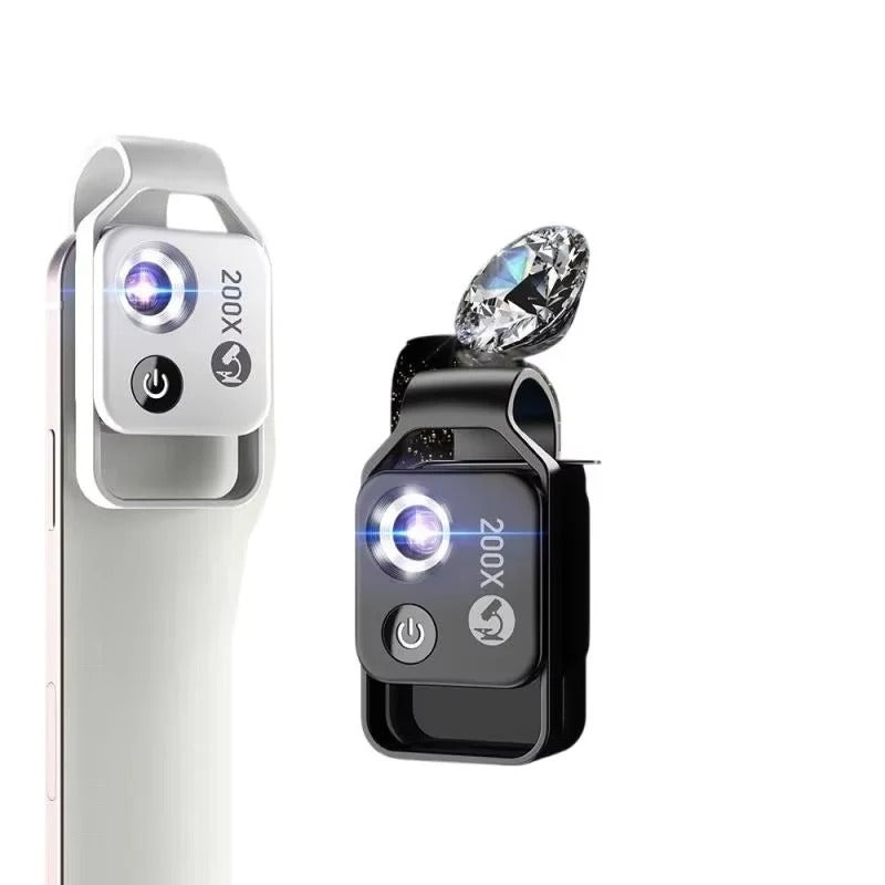 Compact 200X Smartphone Lens for Detailed Exploration