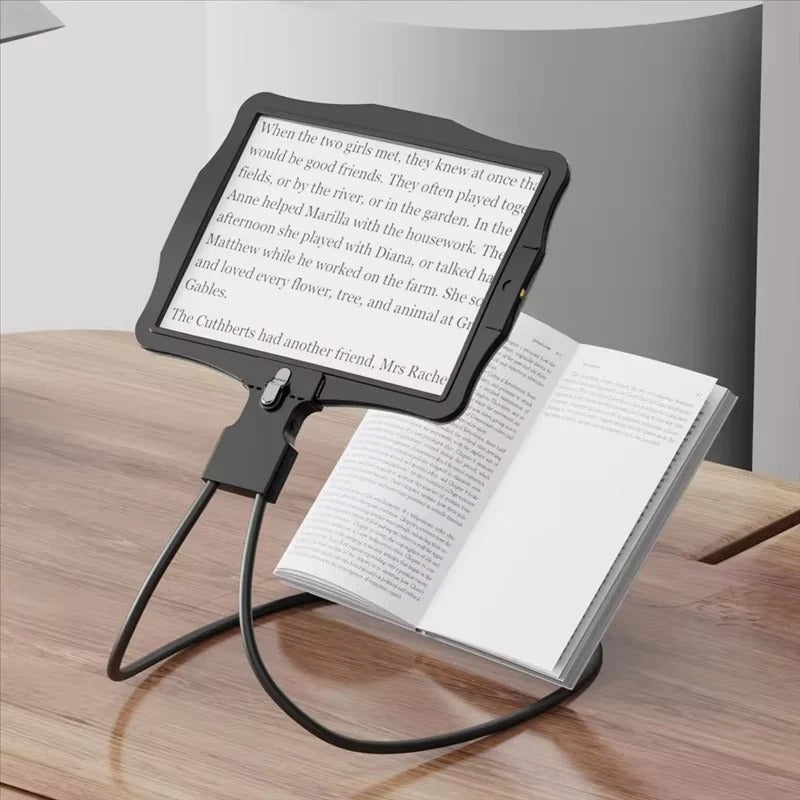Hands-Free LED Magnifier with Adjustable Zoom for Precision Tasks