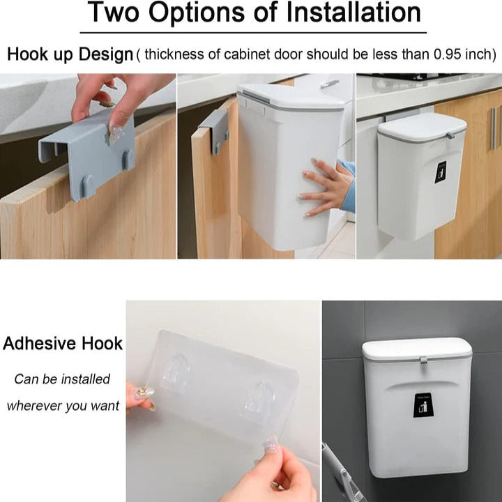 Eco-Friendly Kitchen Waste Collector with Versatile Mounting Options