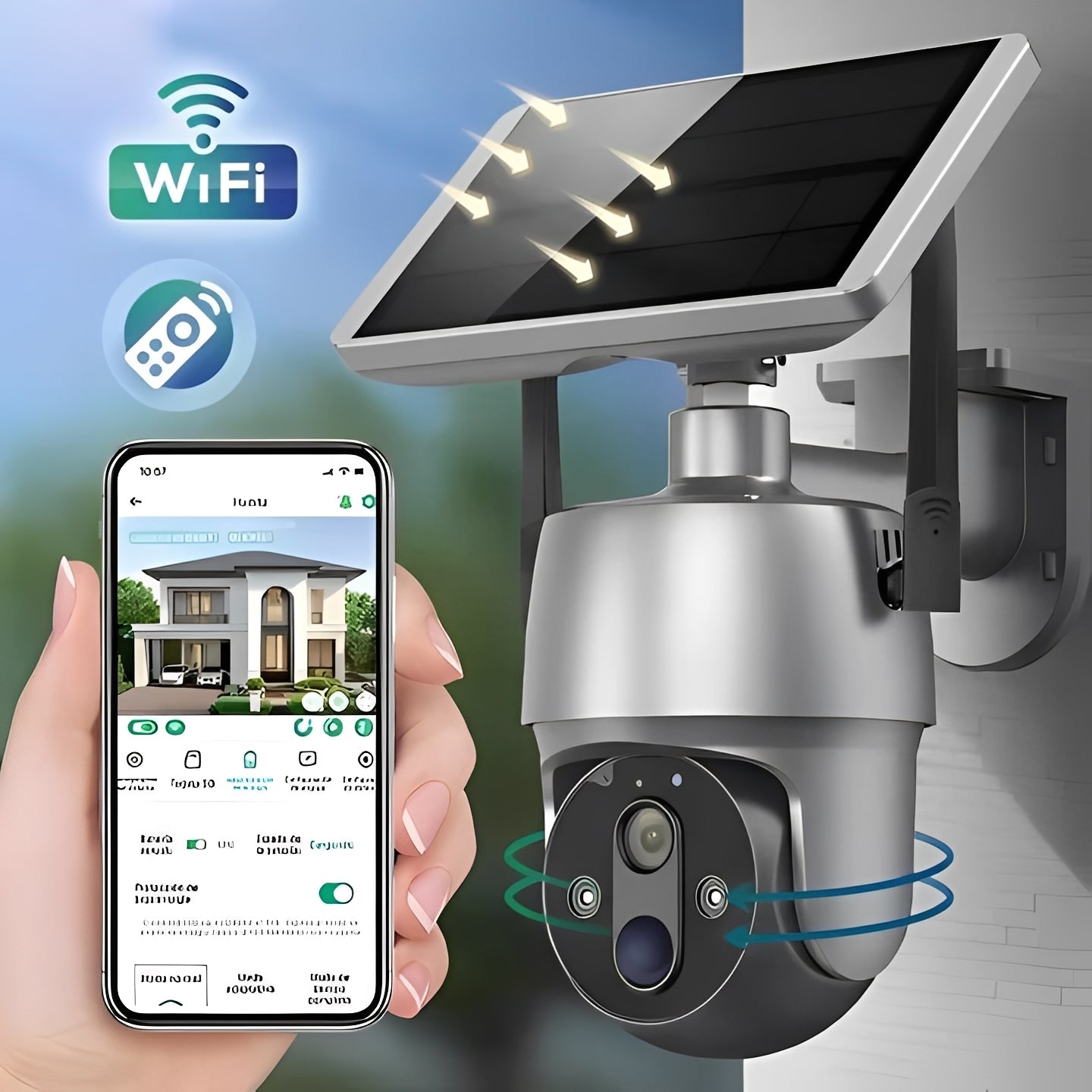 Eco-Friendly Outdoor Surveillance Camera with Smart Detection