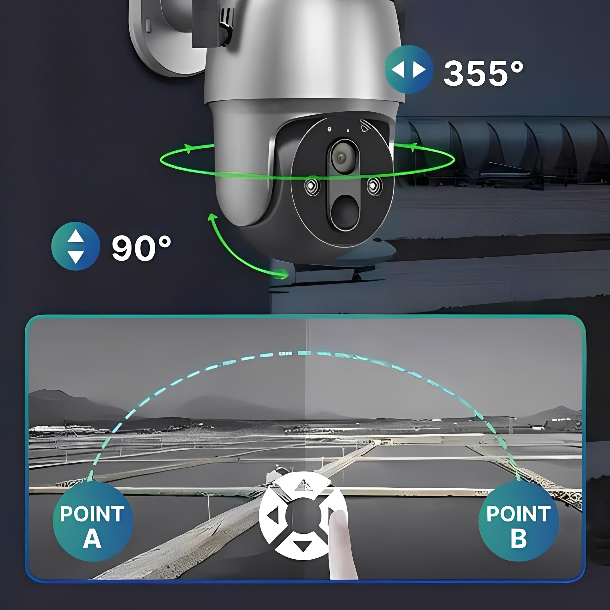 Eco-Friendly Outdoor Surveillance Camera with Smart Detection