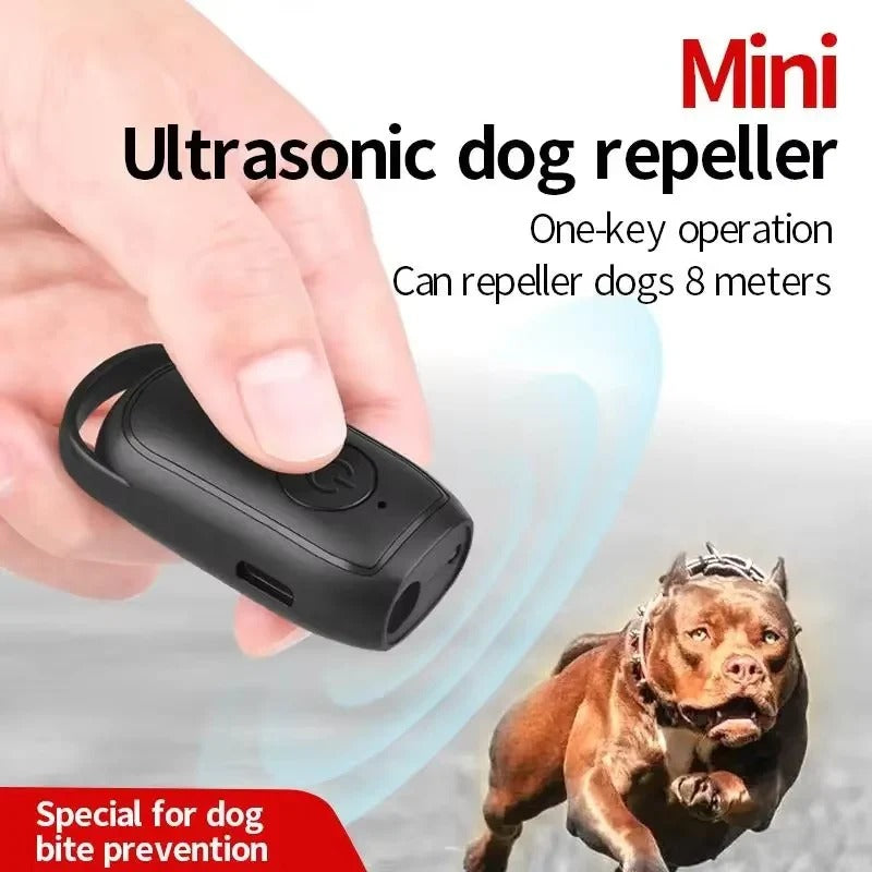 Portable Ultrasonic Bark Control Device with LED Light
