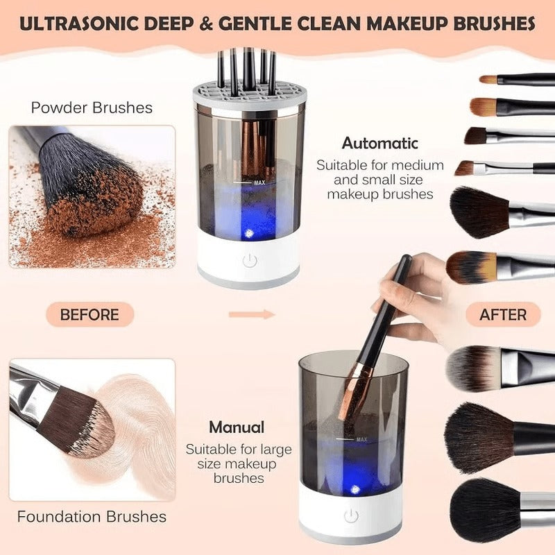 Smart Makeup Brush Cleaner with Quick Drying Feature