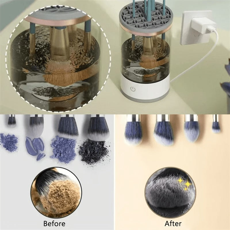 Smart Makeup Brush Cleaner with Quick Drying Feature