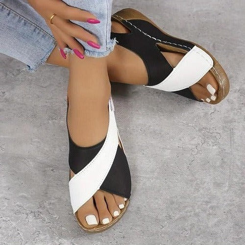 Everyday Slip-On Sandals with Cushioned Footbed and Grip Sole