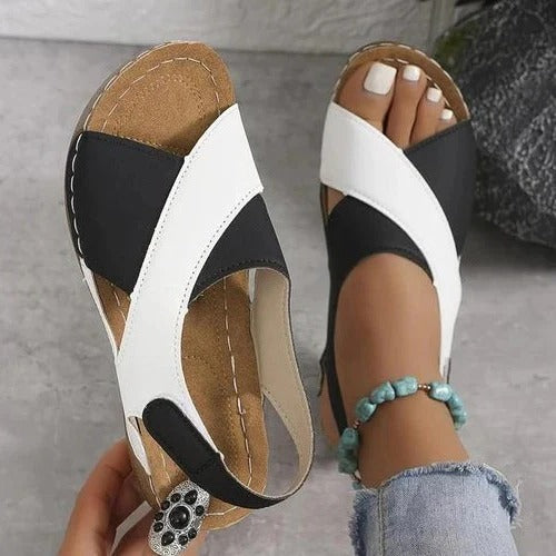 Everyday Slip-On Sandals with Cushioned Footbed and Grip Sole
