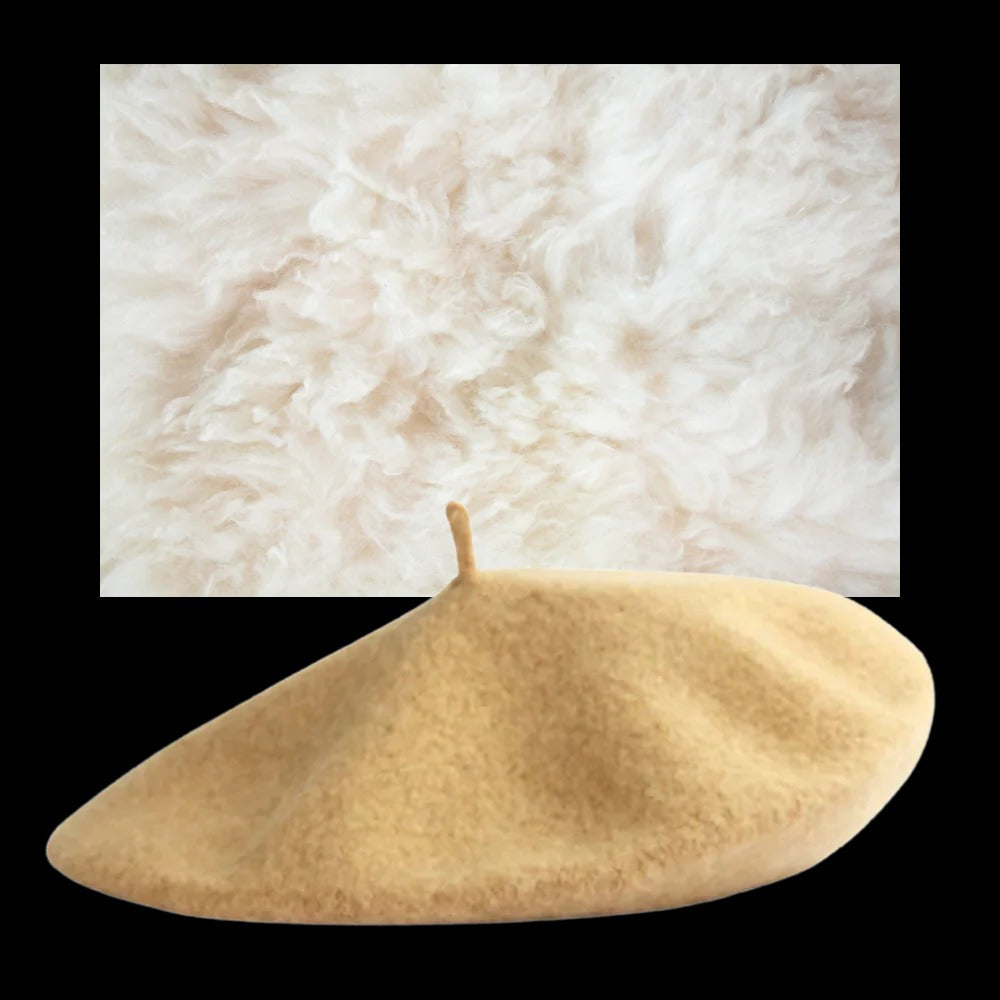 Chic Wool Beret for Women and Girls with Cozy Elastic Band