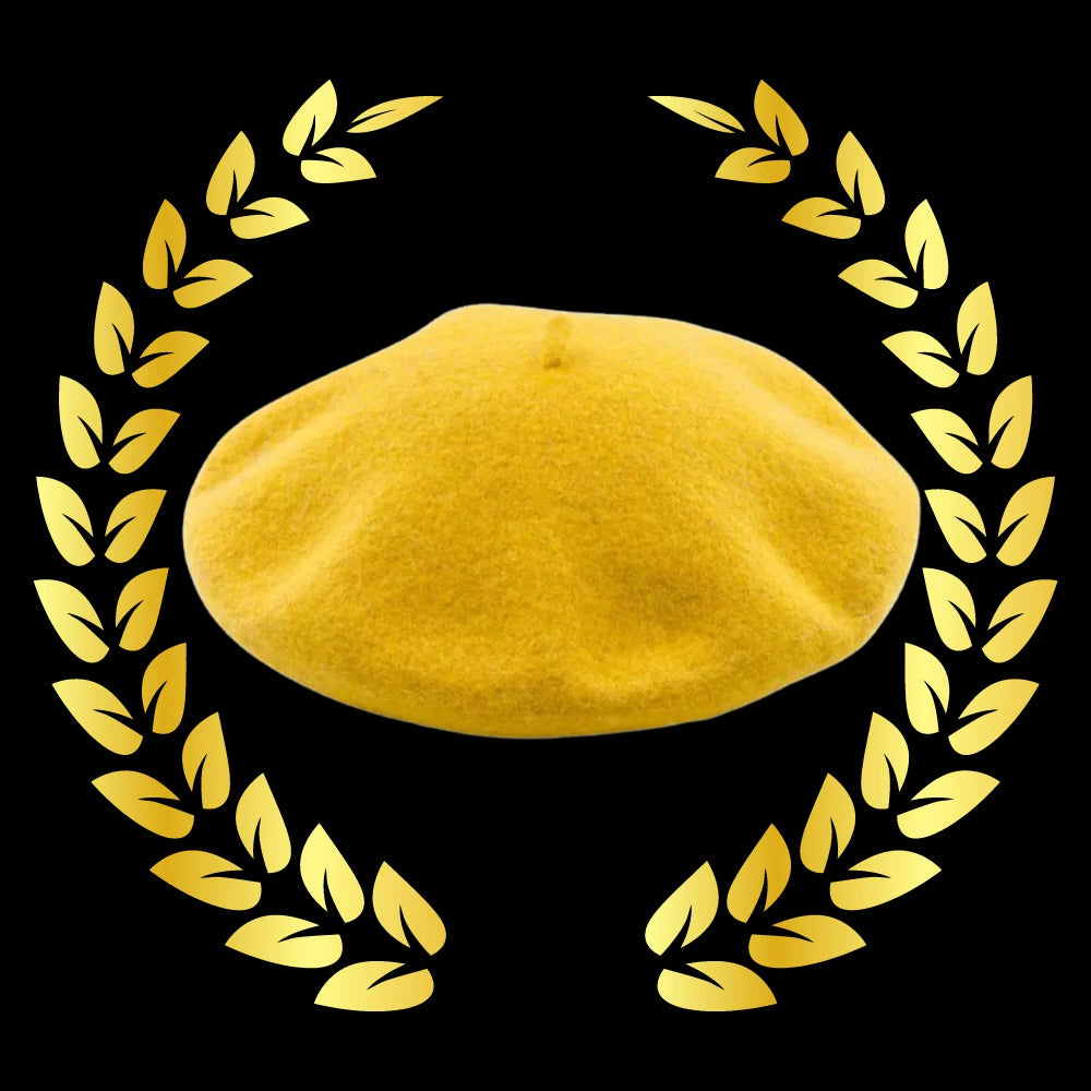 Chic Wool Beret for Women and Girls with Cozy Elastic Band