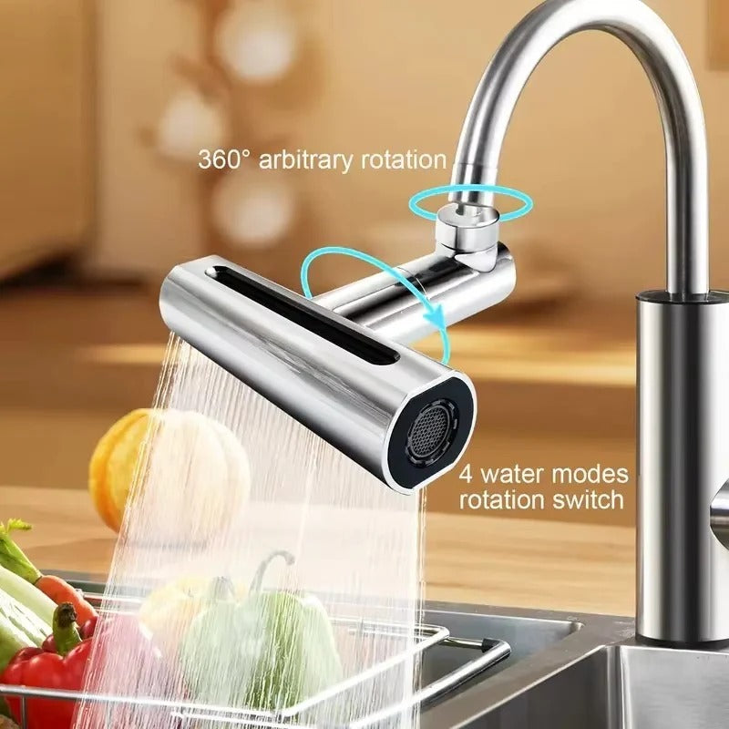 Precision Faucet Control Adapter for Enhanced Splash Management