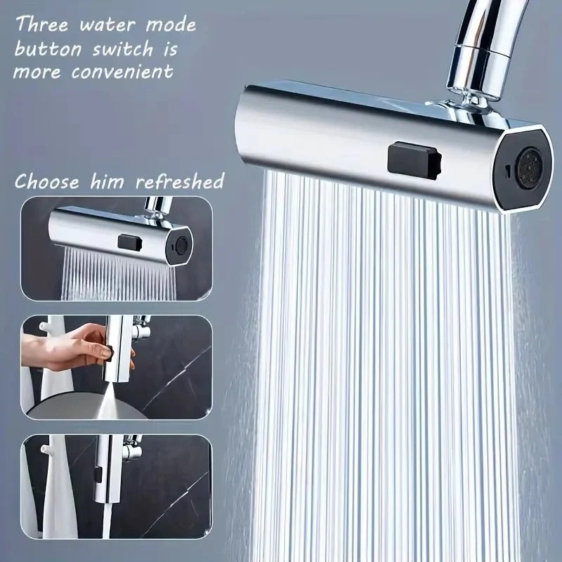 Precision Faucet Control Adapter for Enhanced Splash Management