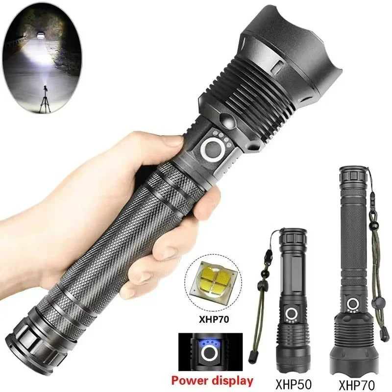 Versatile Rechargeable LED Torch with Adjustable Focus