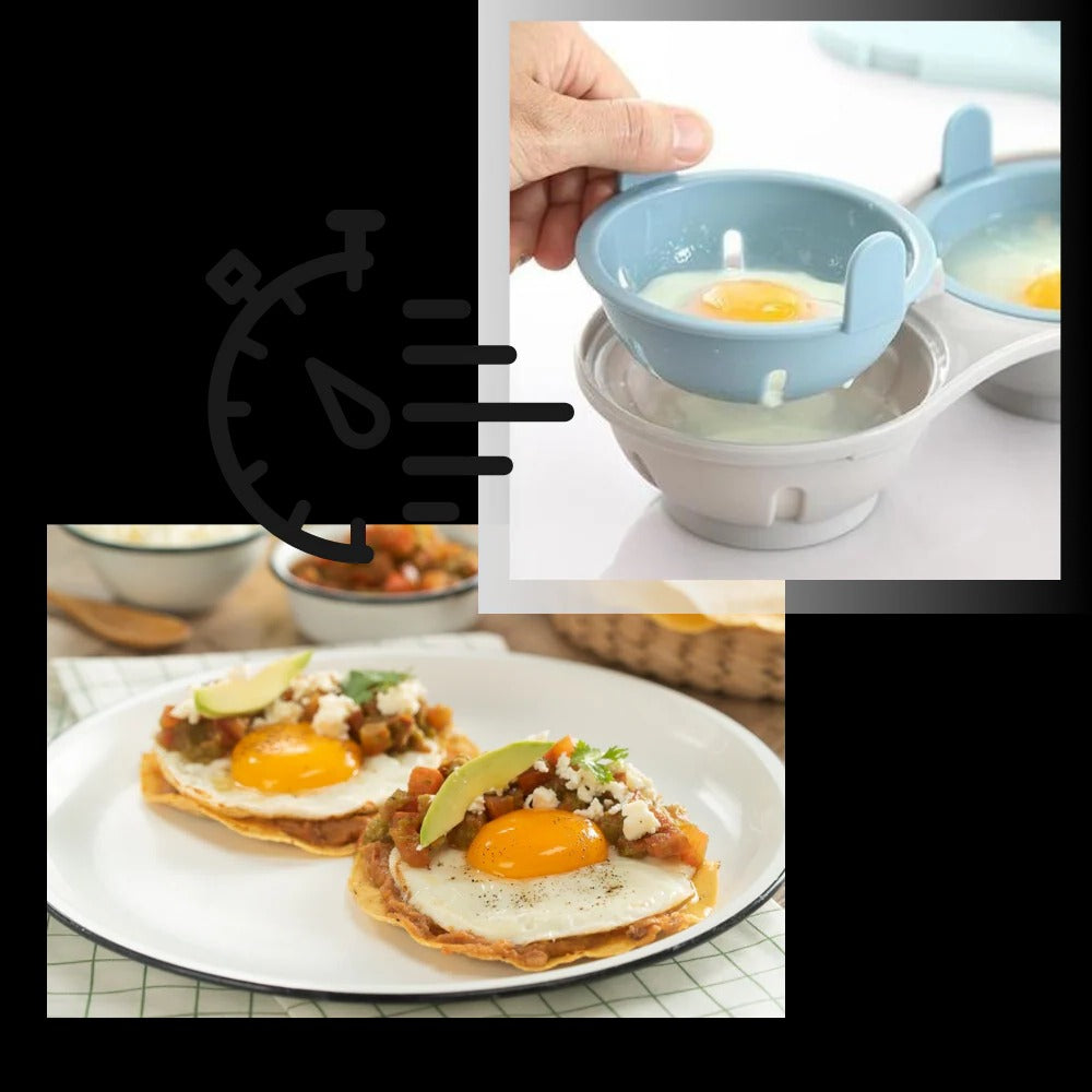 Quick-Cook Egg Steamer with Silicone Poaching Cups