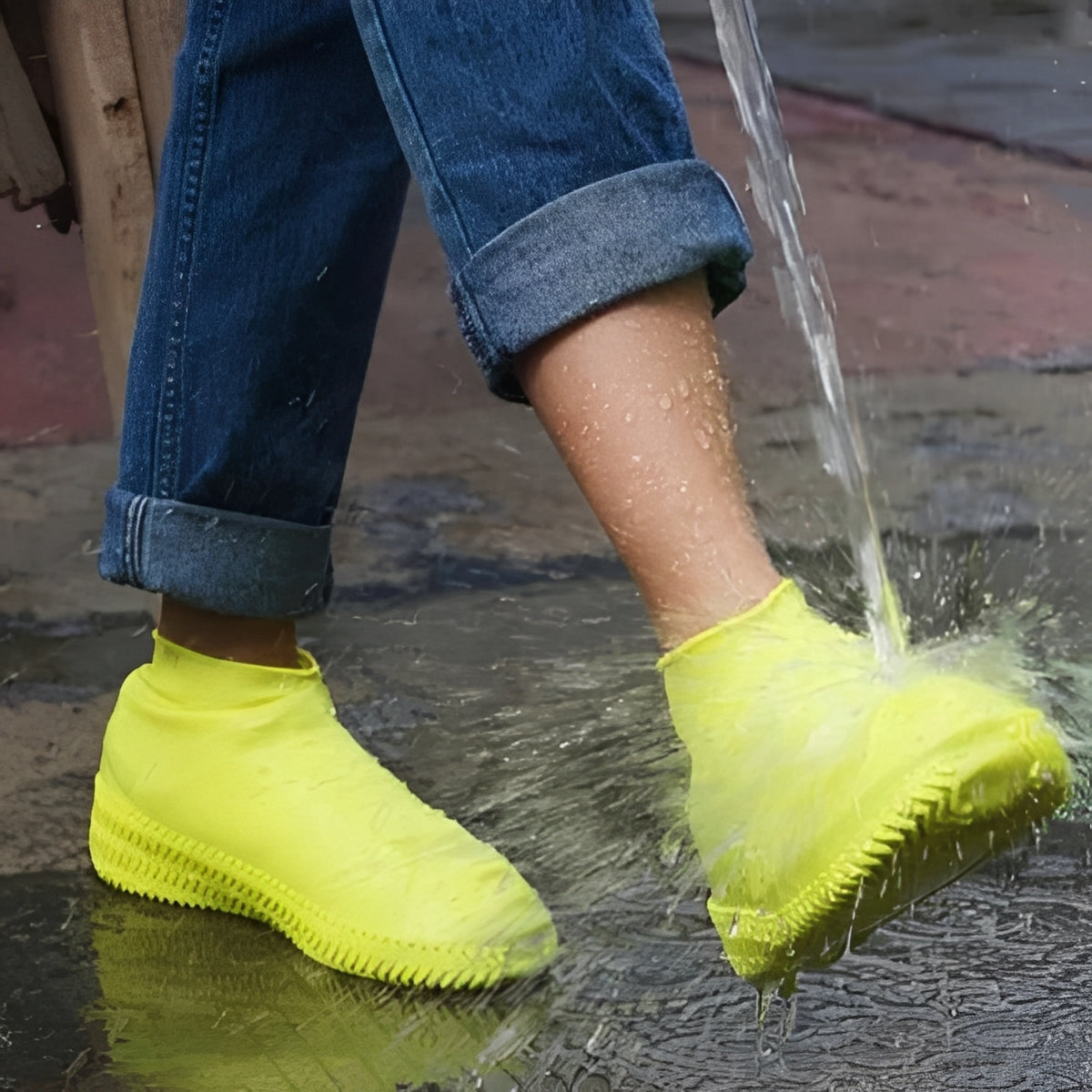 Waterproof Silicone Footwear Protectors for Rainy Days