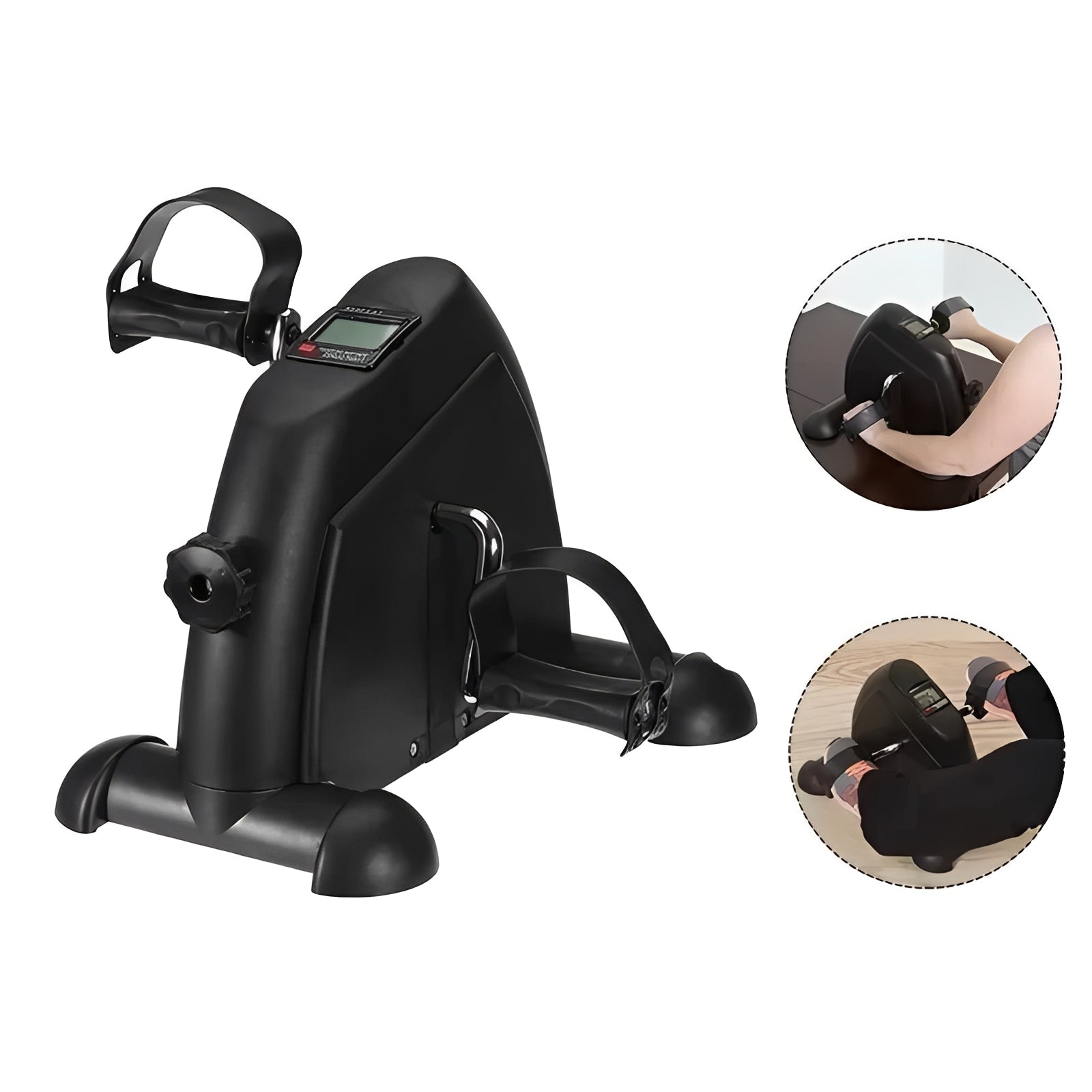 Compact Under Desk Pedal Exerciser with LCD Monitor