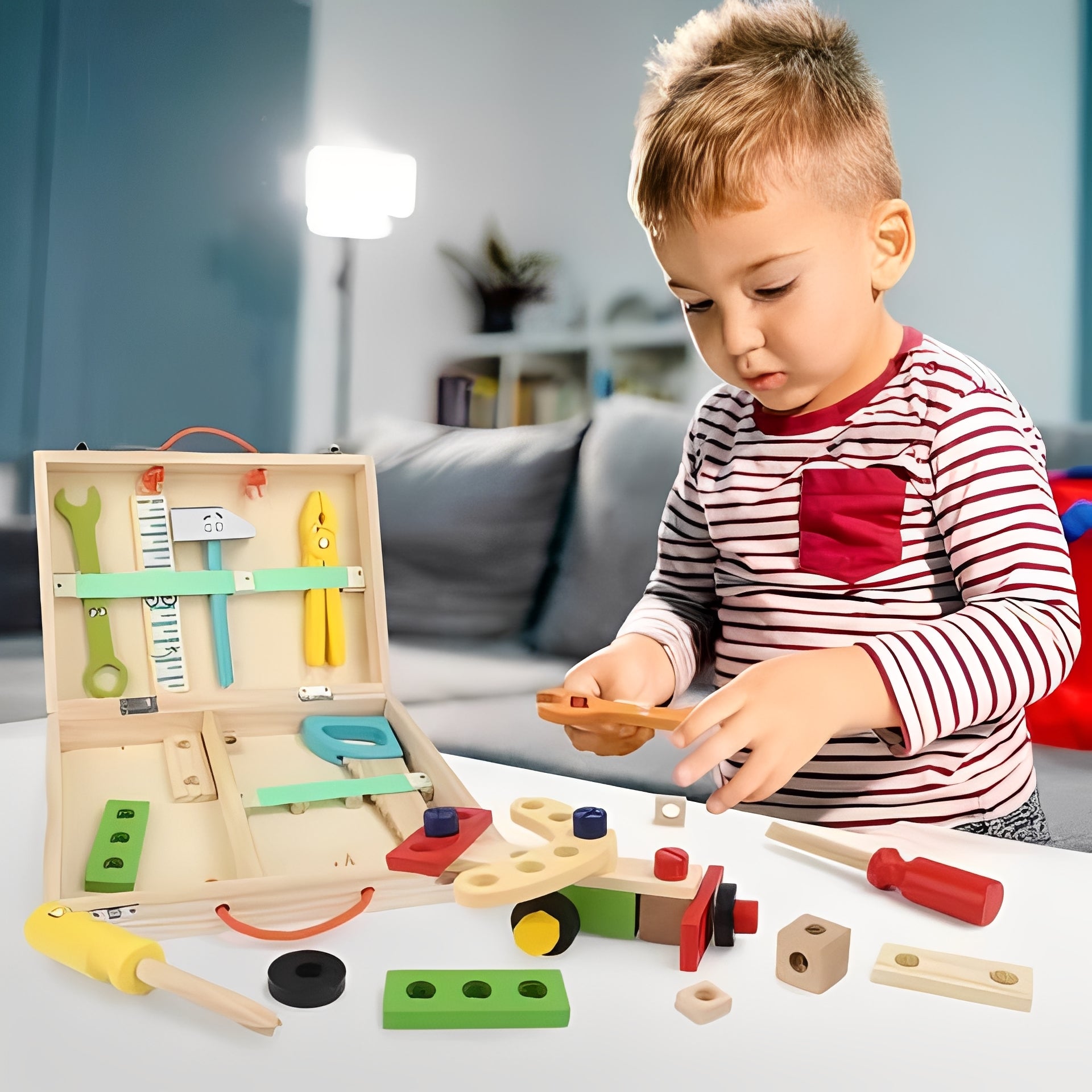 Creative Builder Set for Kids with Handy Storage Box