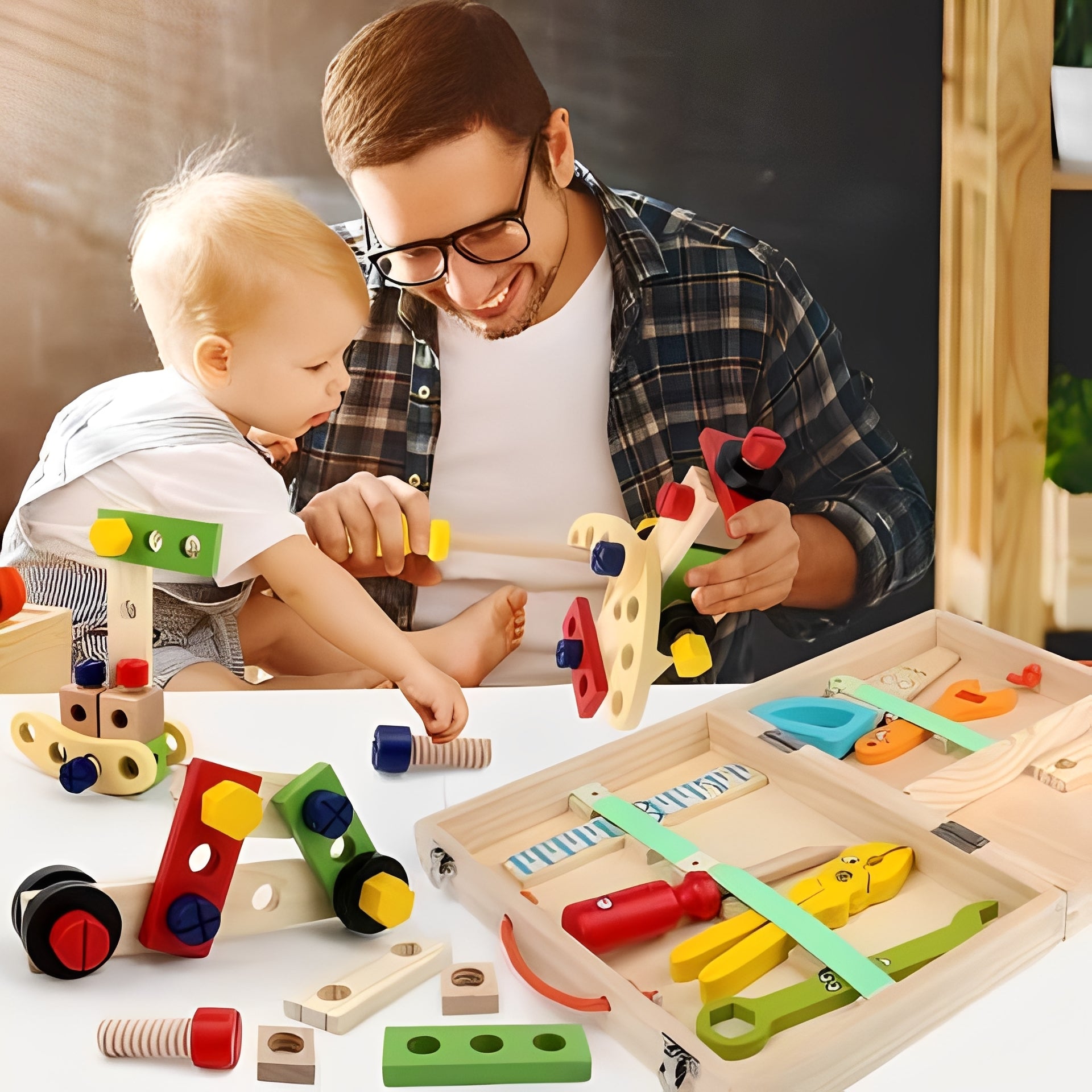 Creative Builder Set for Kids with Handy Storage Box