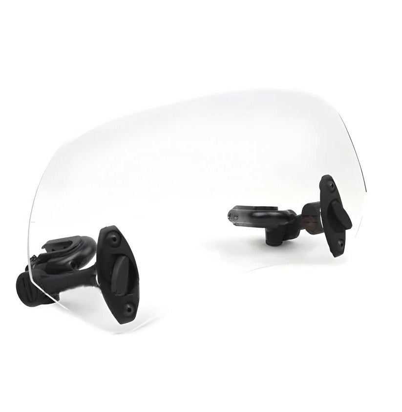 Versatile Motorcycle Wind Deflector with Easy Clamp Setup