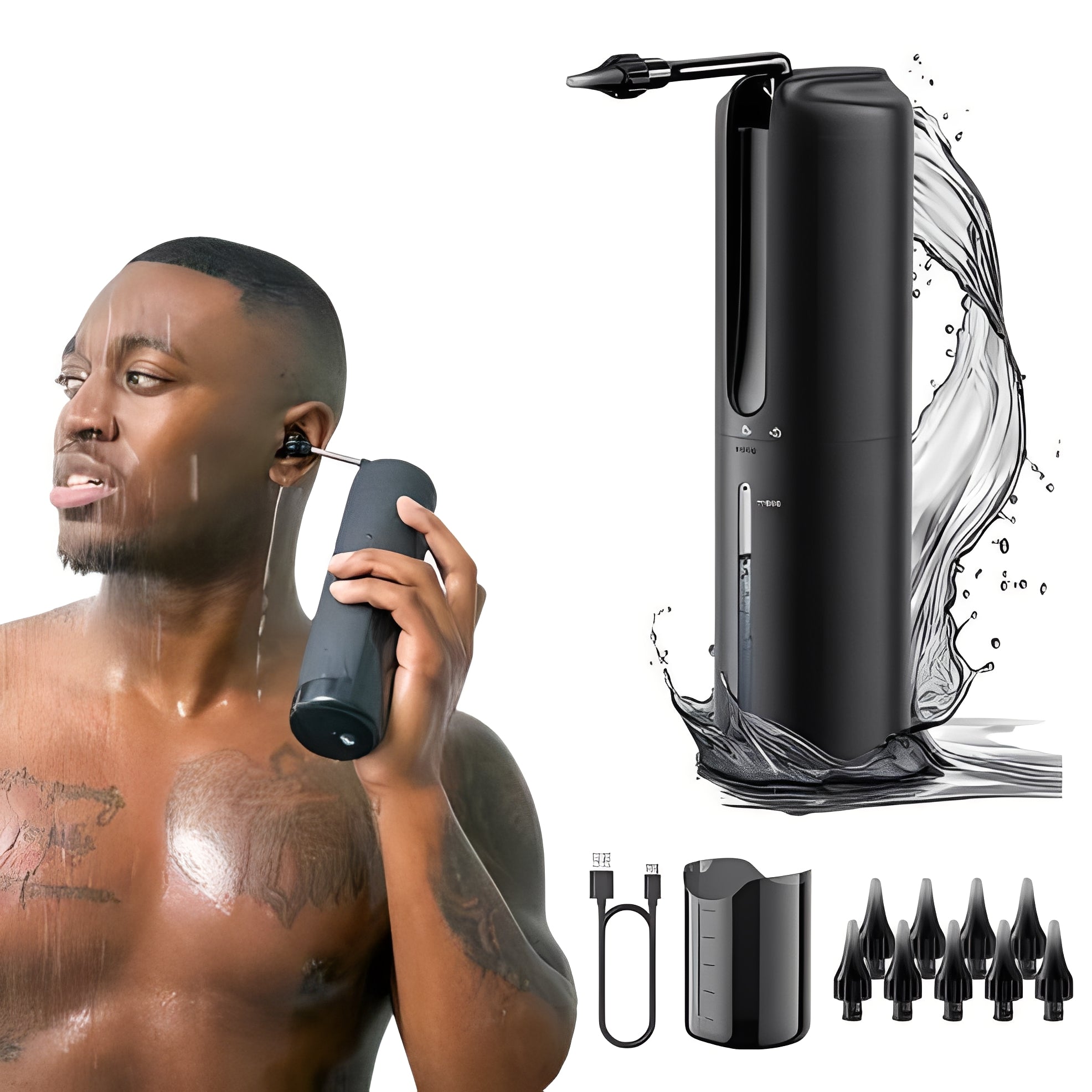 Rechargeable Ear Cleaning System with Water Irrigation