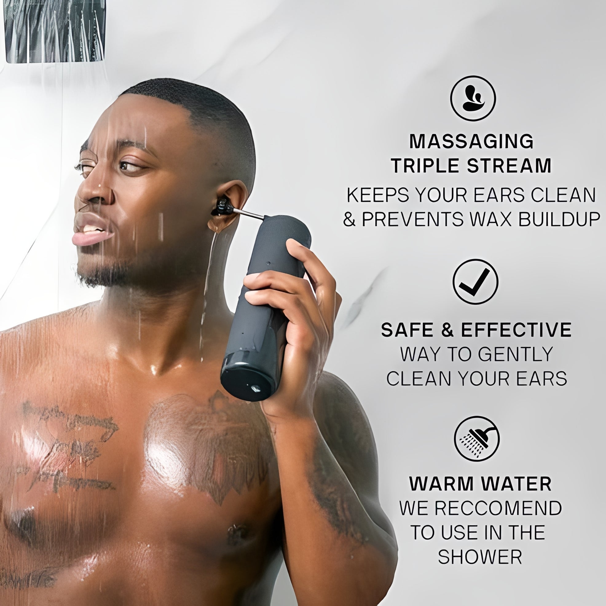 Rechargeable Ear Cleaning System with Water Irrigation