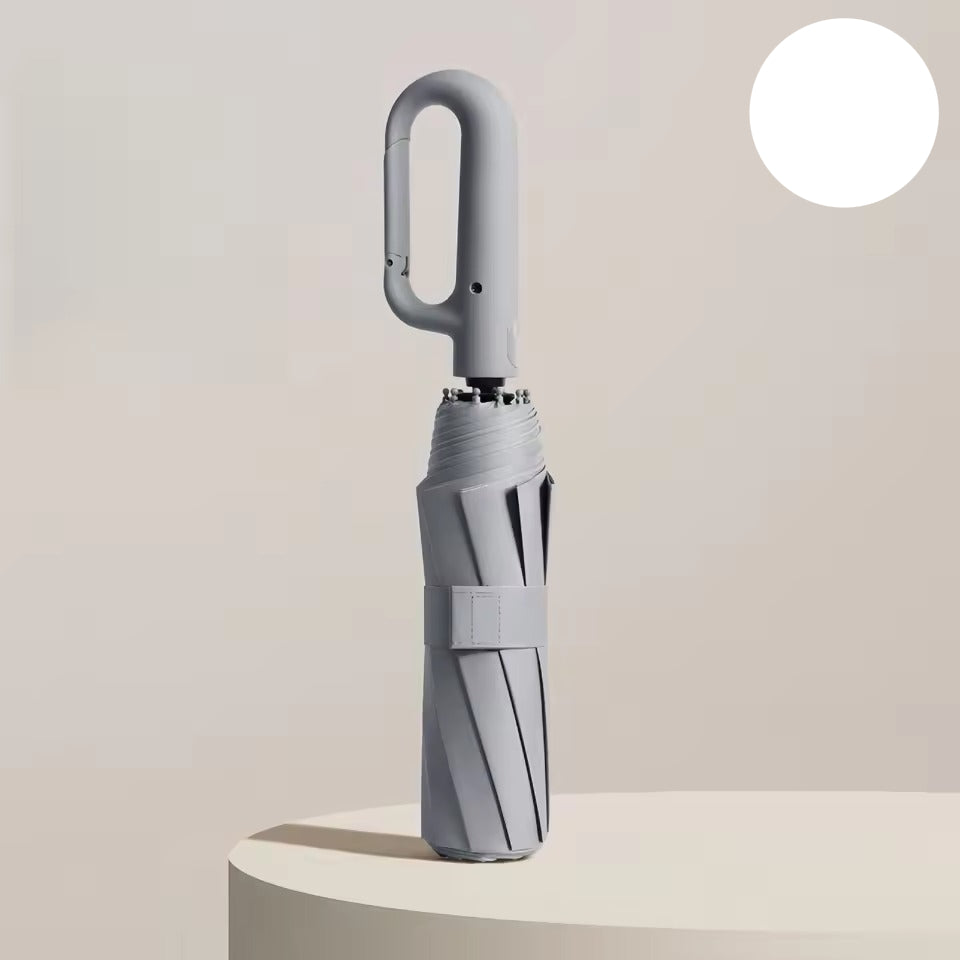 Compact Travel Umbrella with High-Visibility Trim and Comfort Grip