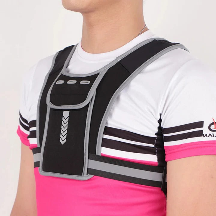 Activewear Chest Pack with Enhanced Visibility Features