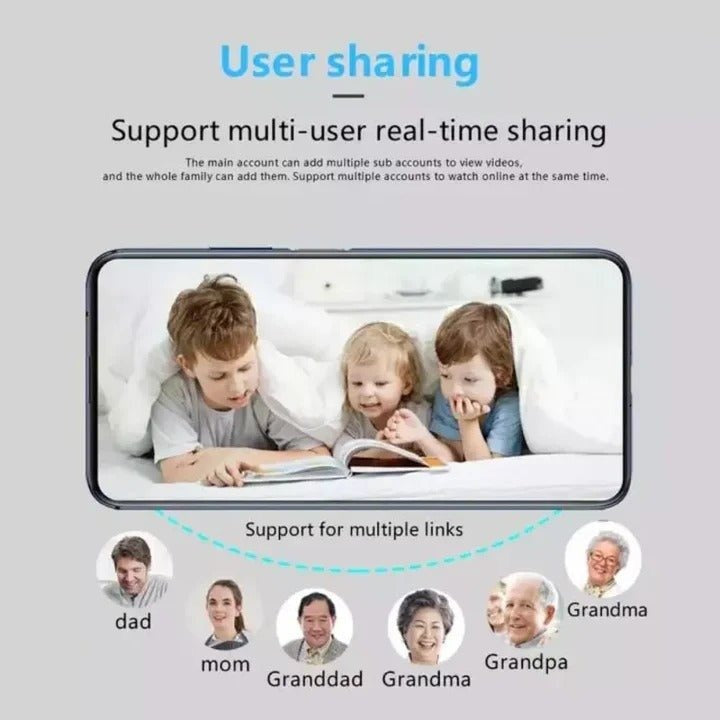 Compact 5G Home Security Camera with WiFi Connectivity