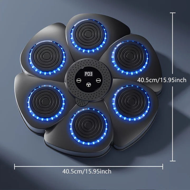 Wall-Mounted Music-Enhanced Boxing Practice Target
