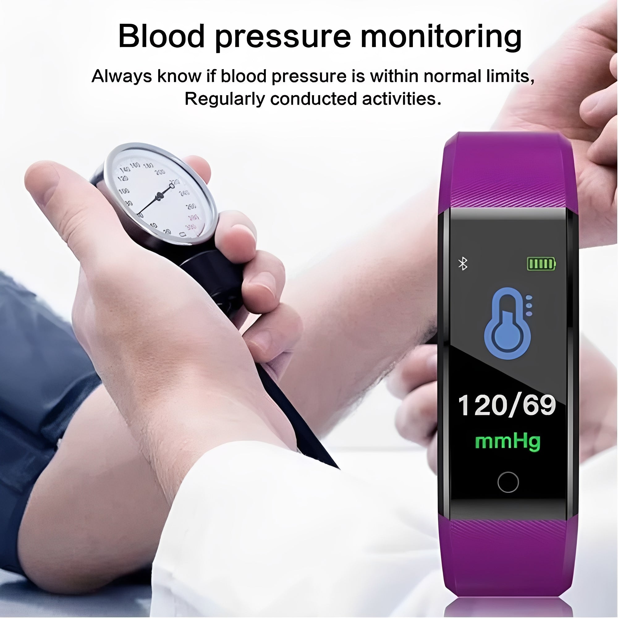 Versatile Activity Tracker Smartwatch with Clear Digital Display