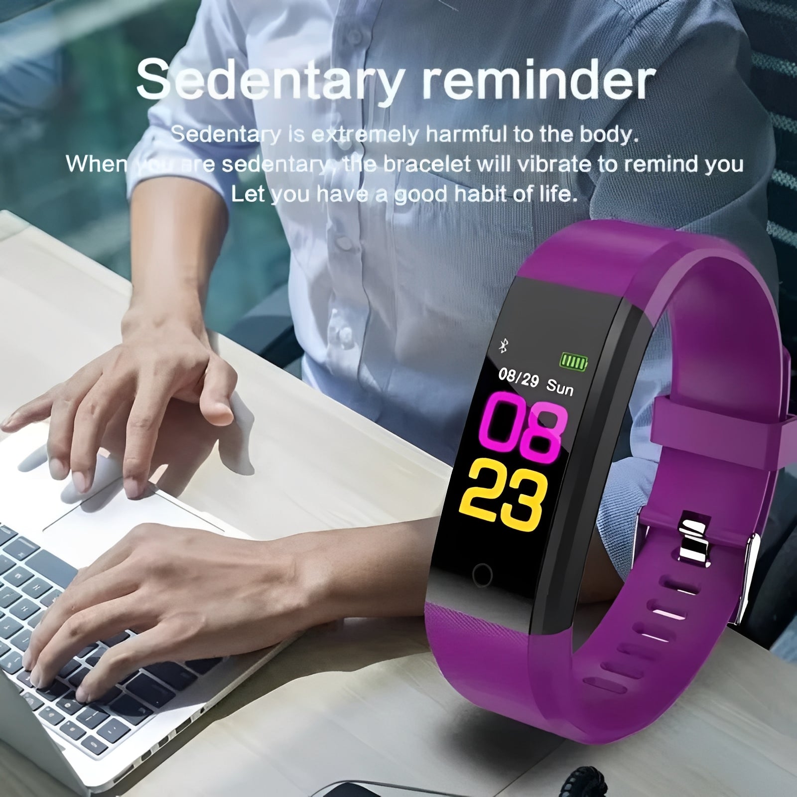Versatile Activity Tracker Smartwatch with Clear Digital Display