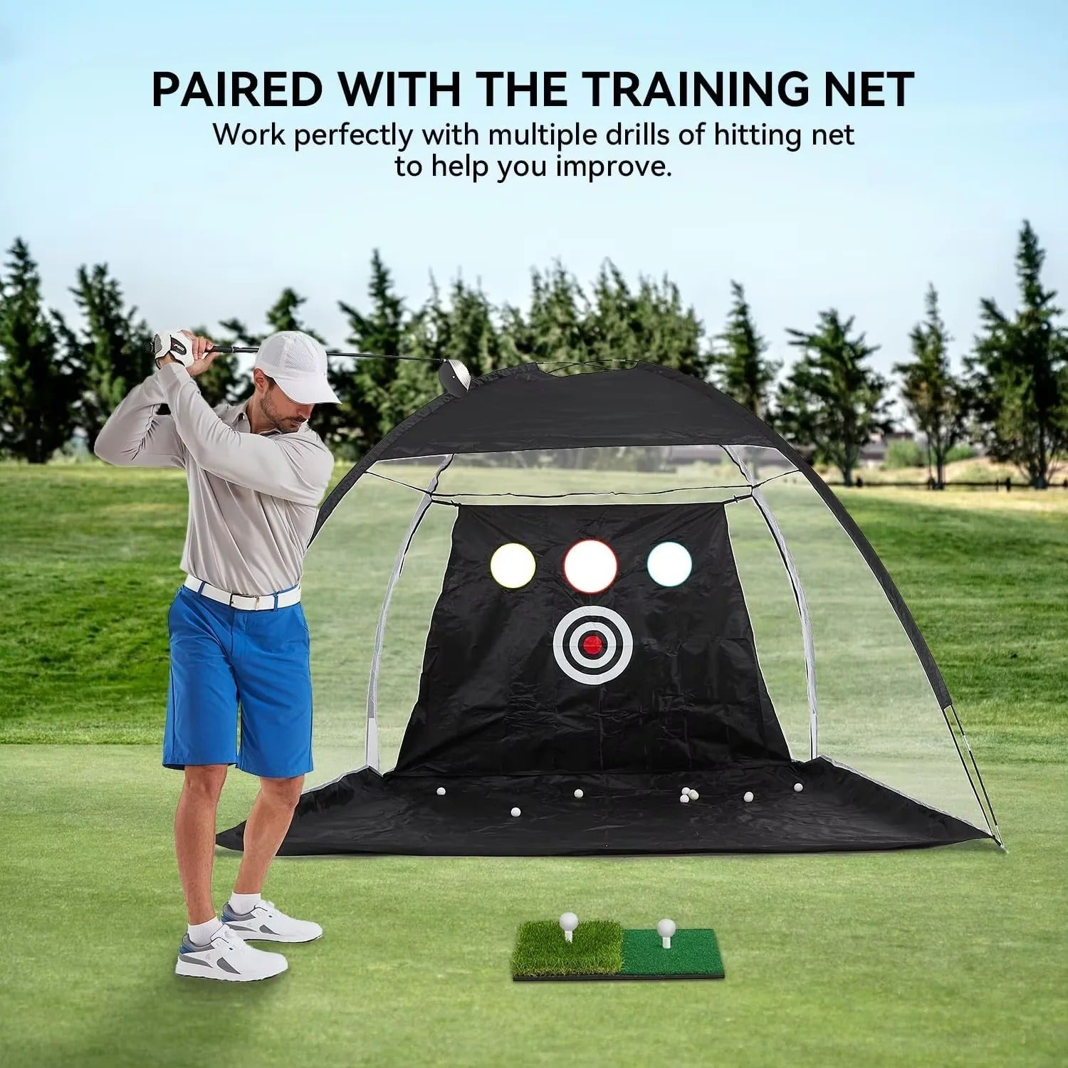 Premium Golf Training Mat for Year-Round Practice Indoors & Outdoors