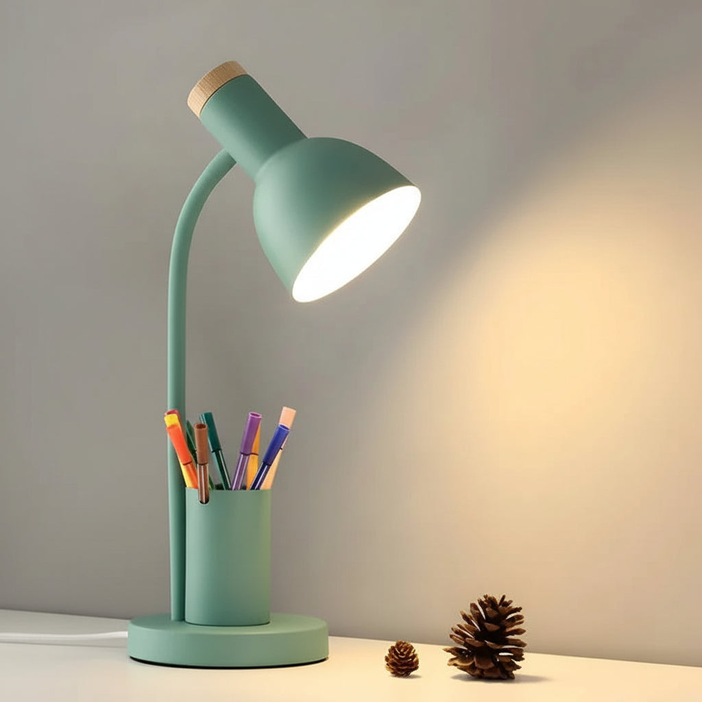Illuminate Pro Adjustable Desk Lamp with Handy Storage