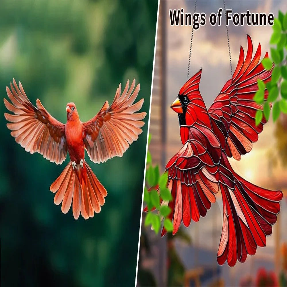 Vibrant Window Bird Prism: A Touch of Nature Indoors