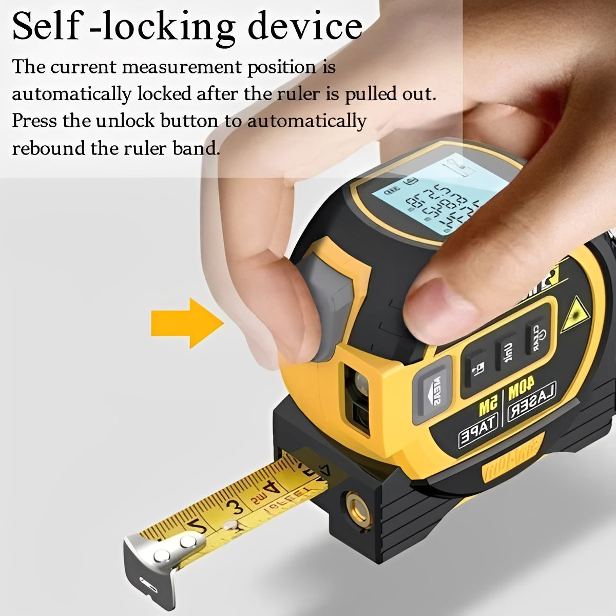 Precision Laser Measuring Tool with Smart Display