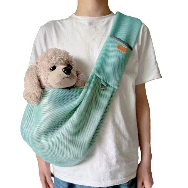 Comfortable Crossbody Pet Carrier with Safety Features