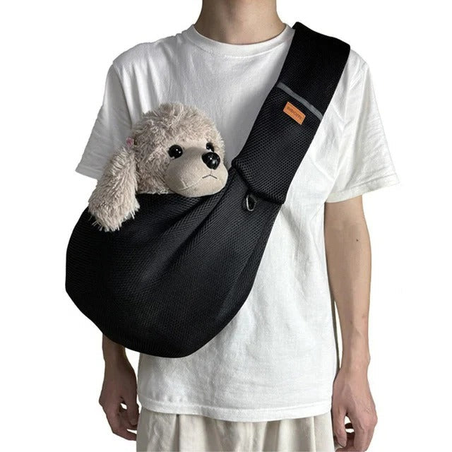 Comfortable Crossbody Pet Carrier with Safety Features