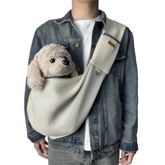 Comfortable Crossbody Pet Carrier with Safety Features
