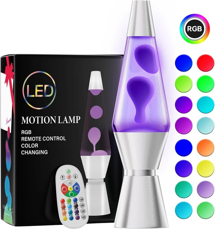Hypnotic Glow LED Lava Lamp with Remote Control