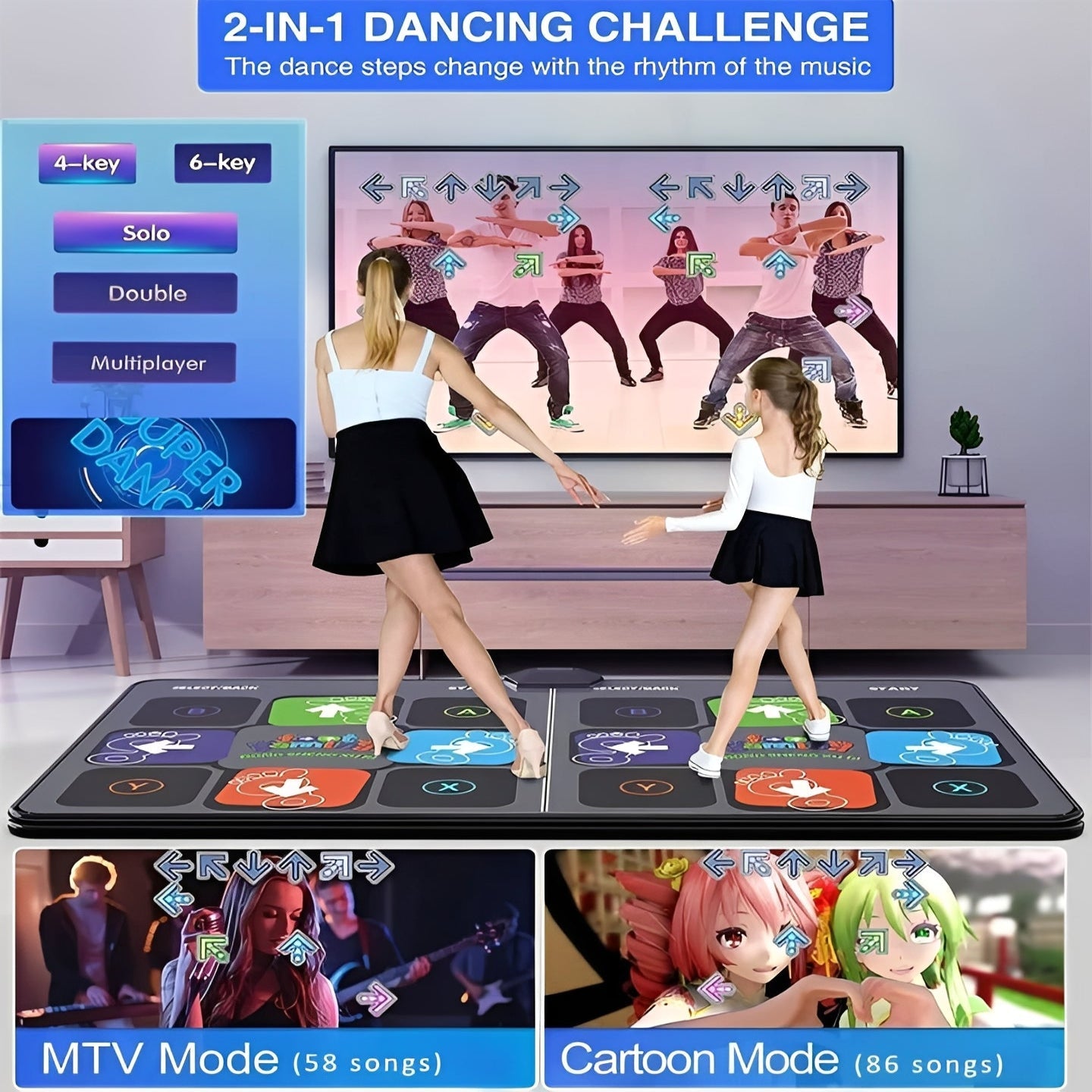FunFit Interactive Dance Mat for Active Playtime