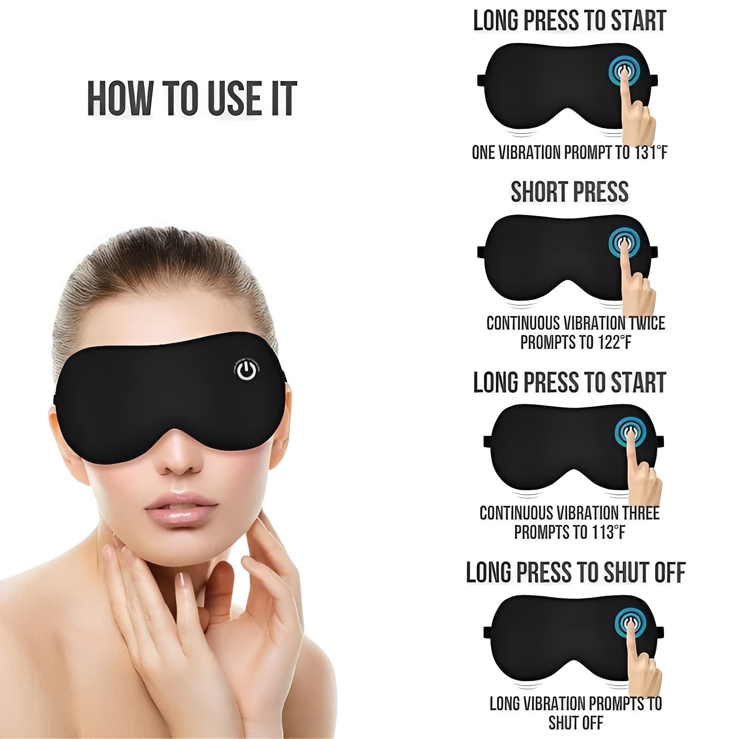 Rechargeable Eye Comfort Mask for Soothing Relief and Rest