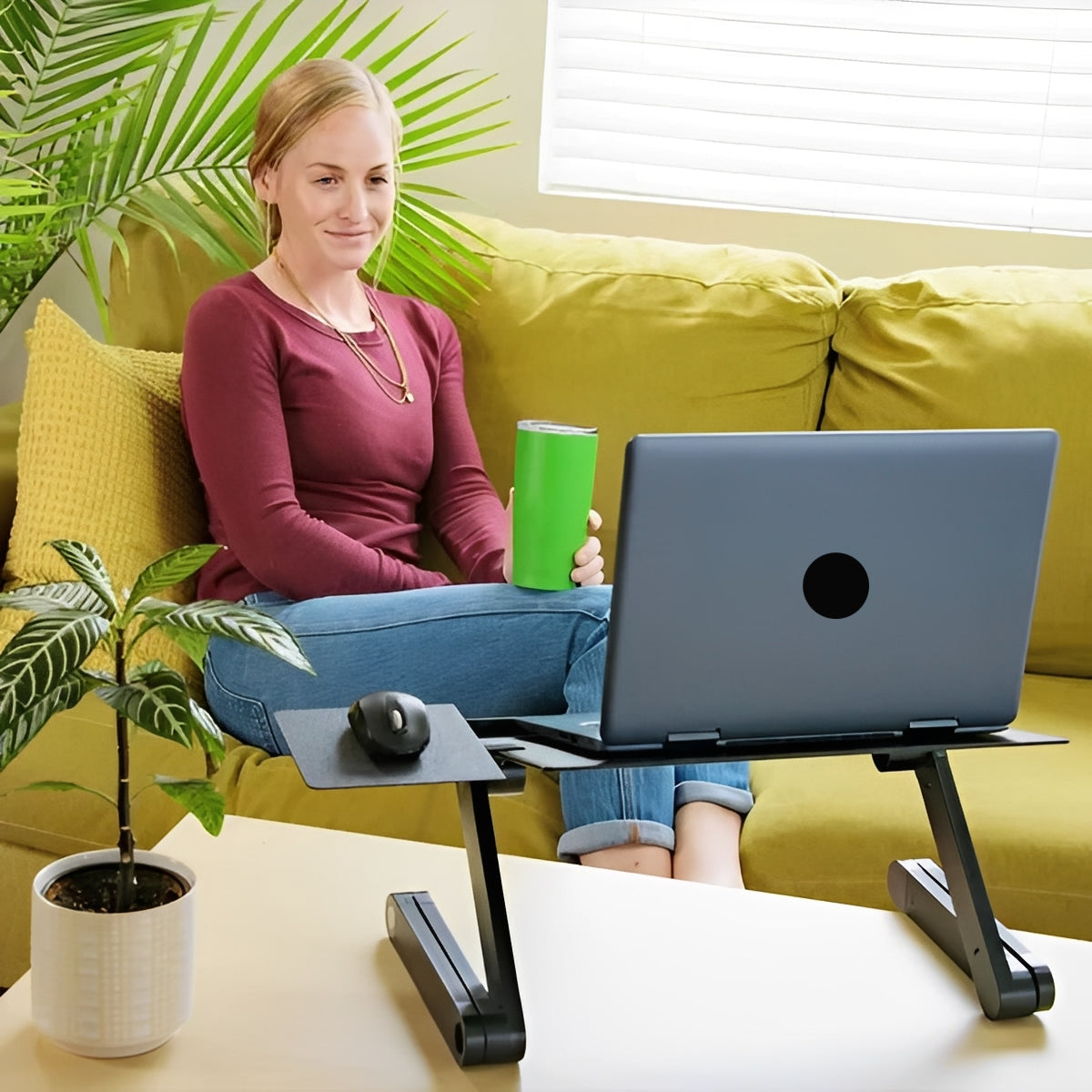 ErgoLift Adjustable Laptop Desk for Comfort and Efficiency