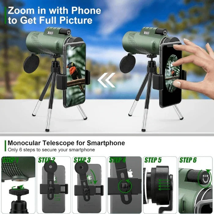 Lightweight Handheld Telescope for Nature Exploration