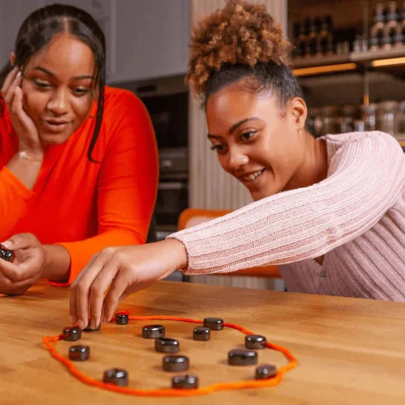Portable Magnetic Chess Set with Foldable Board for Travel