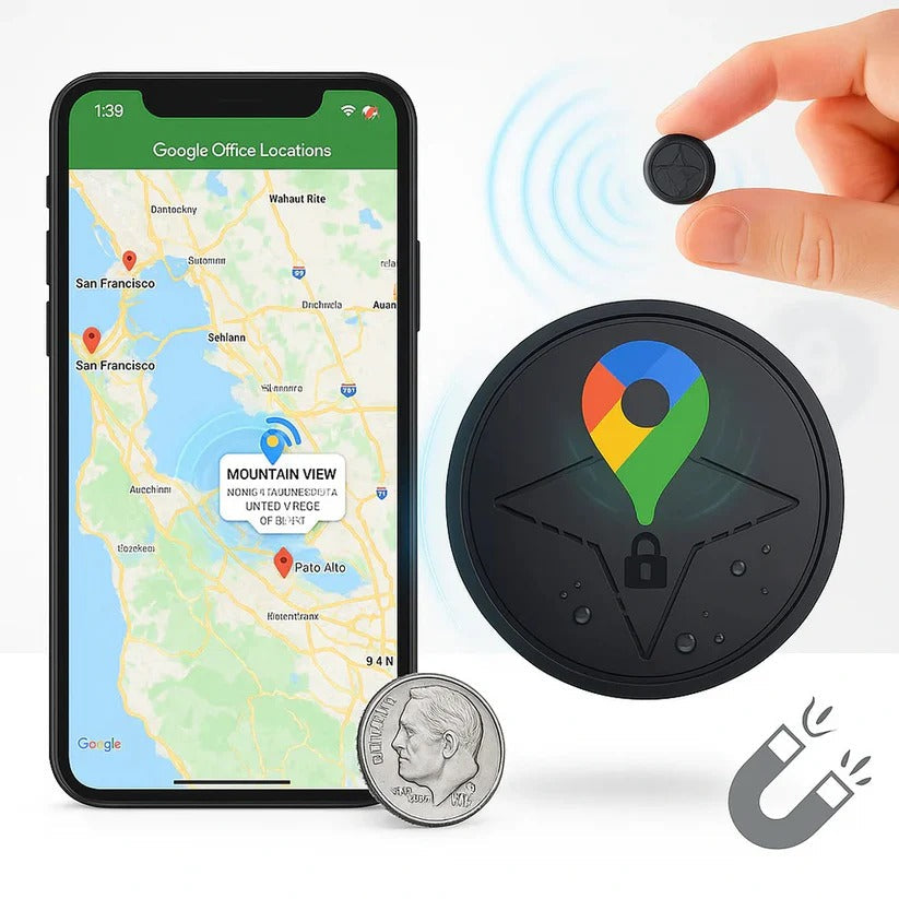 Compact Magnetic Vehicle Tracker with Geofencing Alerts